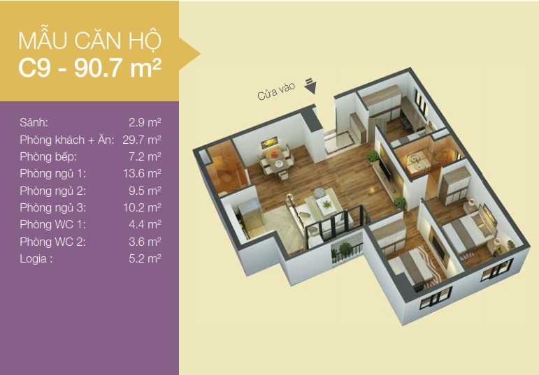 Thiết kế căn hộ C9