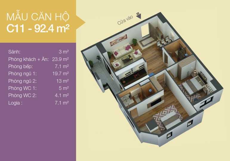 Thiết kế căn hộ C11