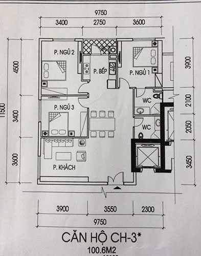Thiết kế căn hộ CH-3*