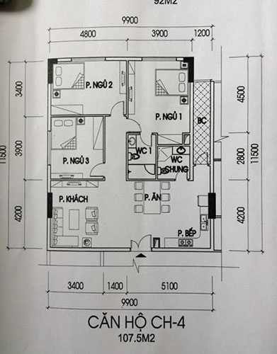 Thiết kế căn hộ CH-4