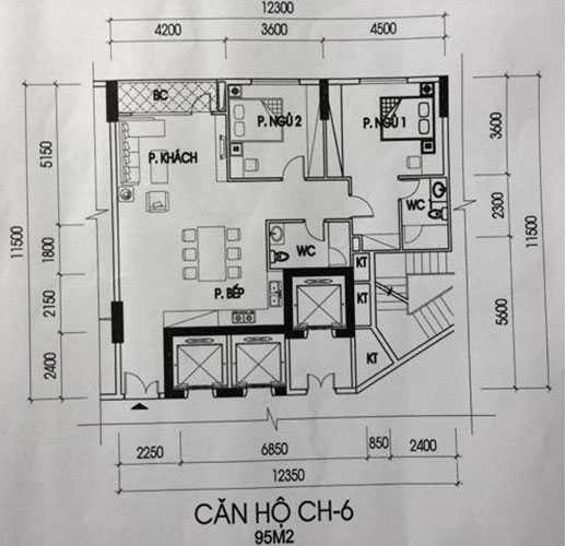 Thiết kế căn hộ CH-6