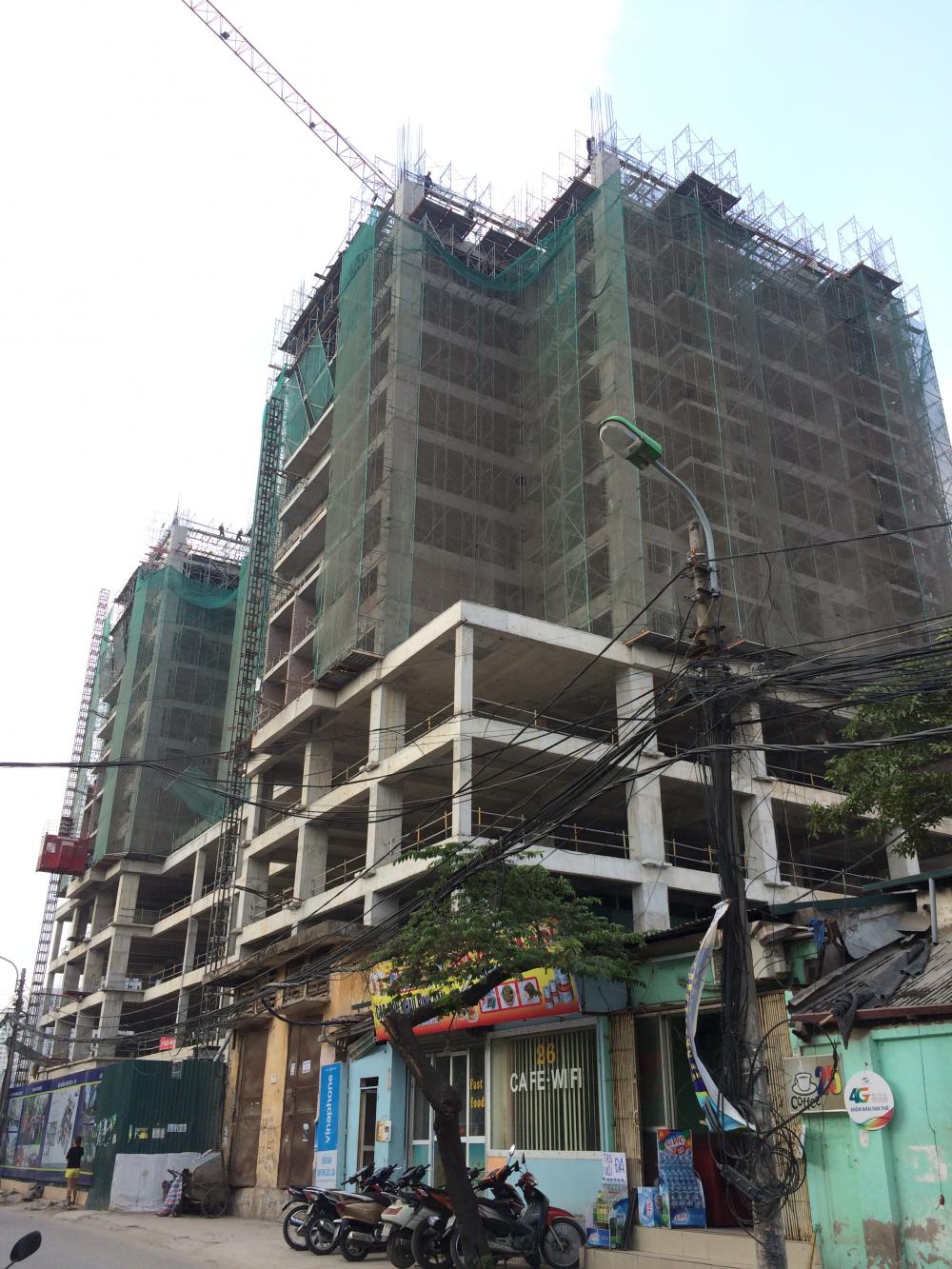 Dự án đang thi công mới mặt sàn tầng 13