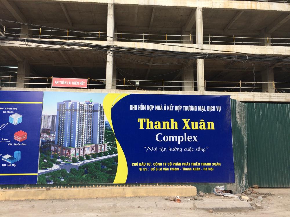 Dự án đang thi công mới mặt sàn tầng 13