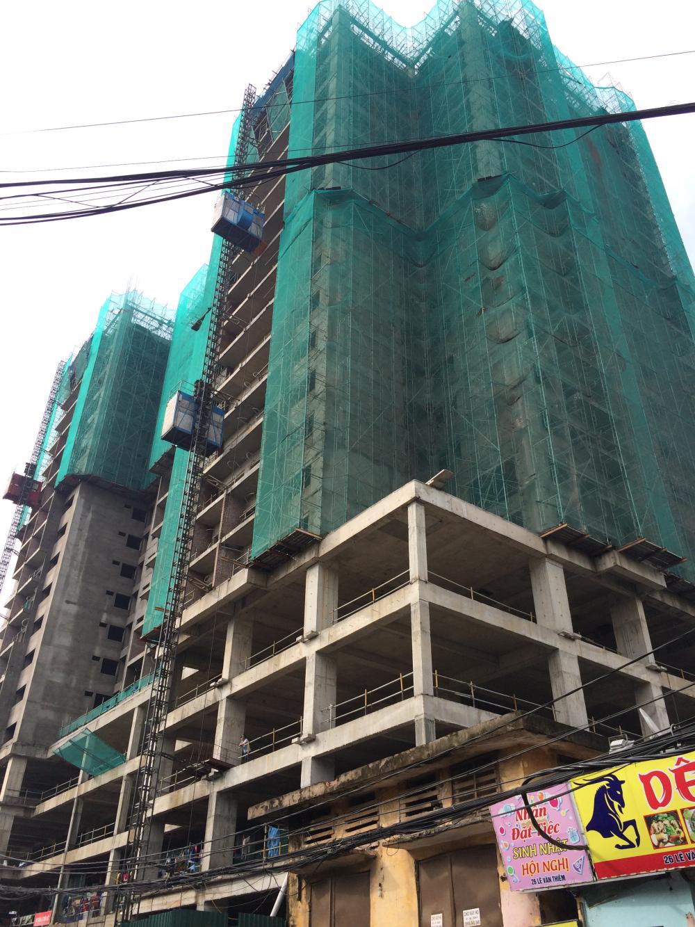 Dự án đang thi công tới mặt sàn tầng 19