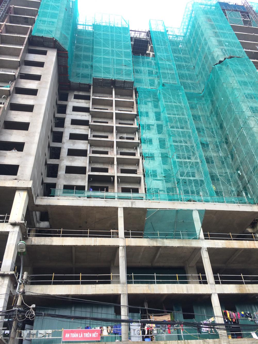 Dự án đang thi công tới mặt sàn tầng 19