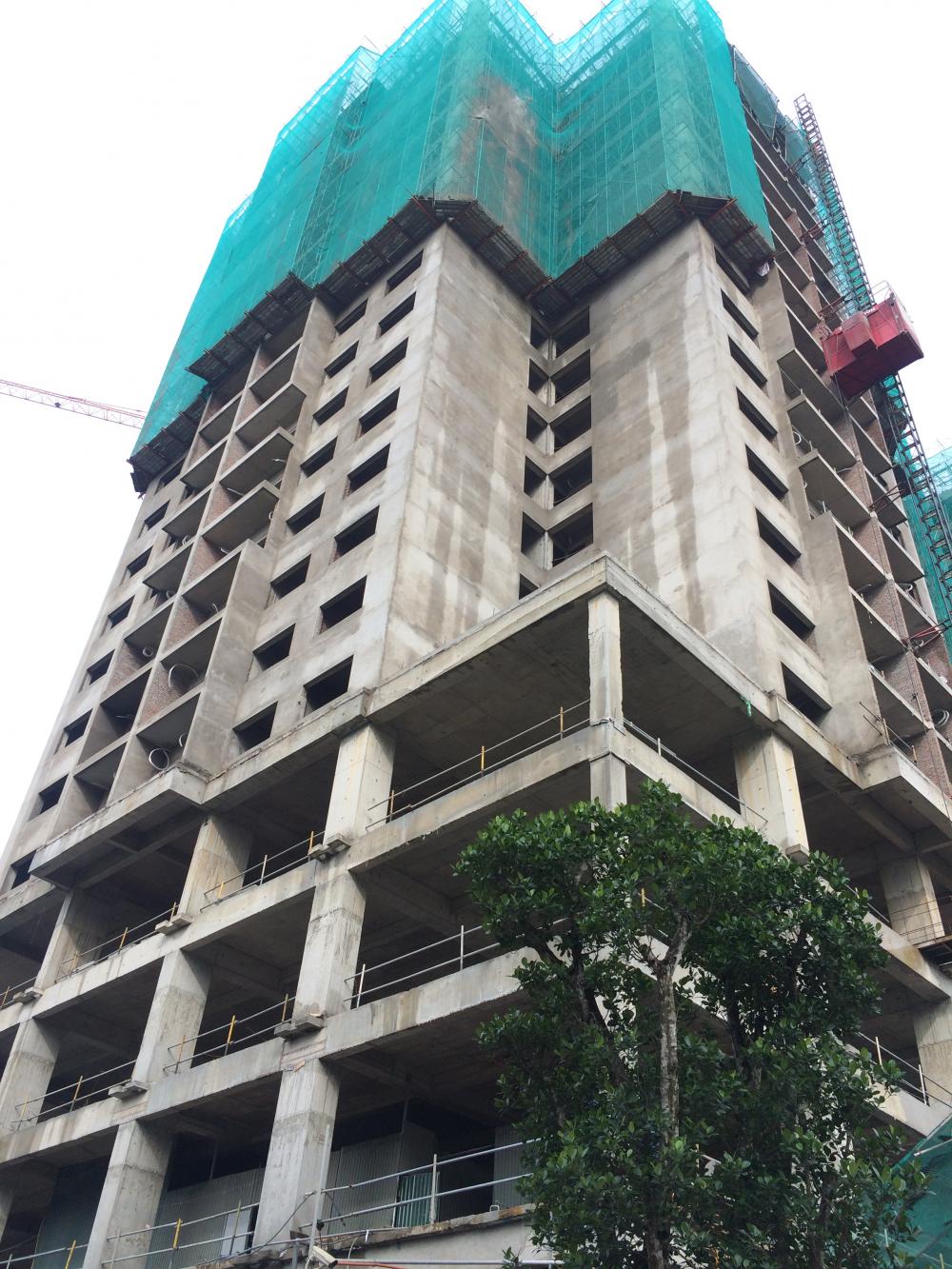 Dự án đang thi công tới mặt sàn tầng 19