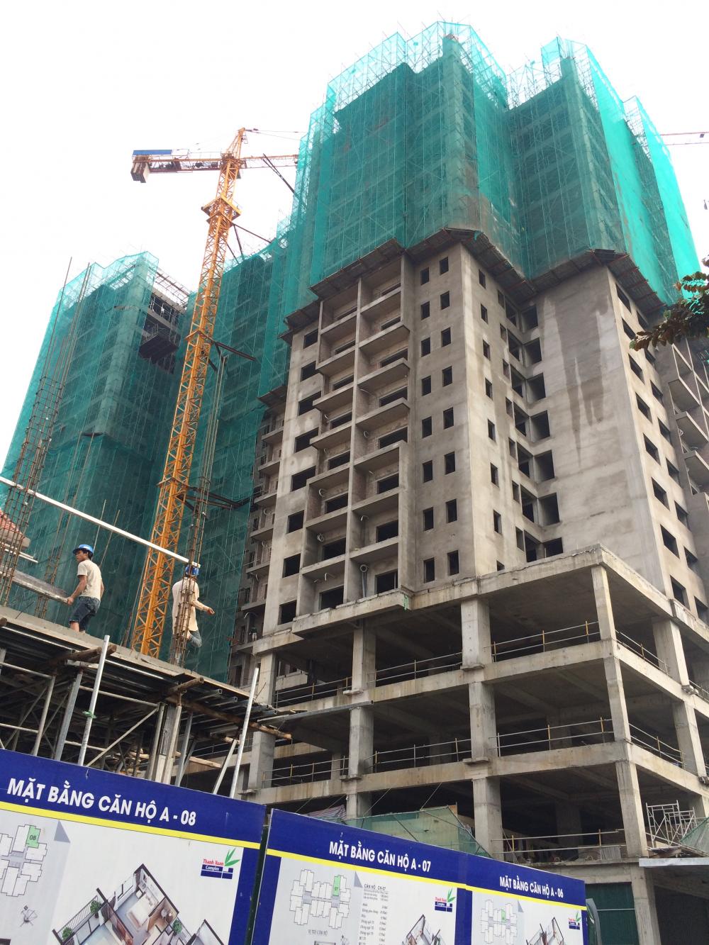 Dự án đang thi công tới mặt sàn tầng 19