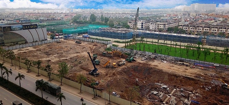 Dự án đang thi công hạ tầng