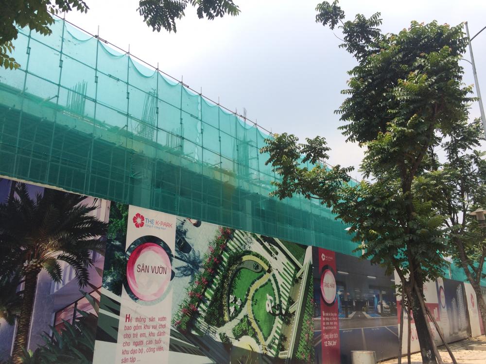 Tòa thi công đến mặt sàn tầng 2, tòa thi công mặt sàn tầng 4