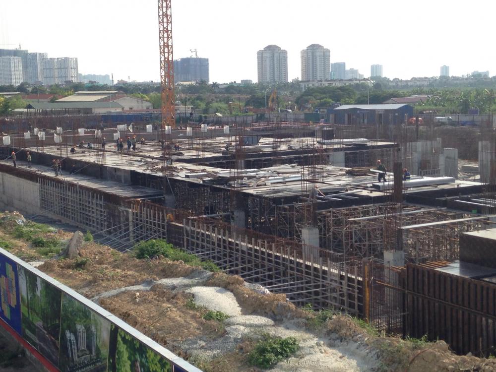 Dự án đang xây dựng đến mặt sàn tầng 1