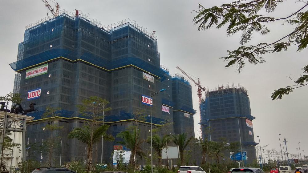 Dự án đang thi công tới tầng 18 và tầng 20