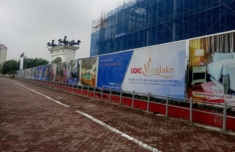 Dự án đang thi công đến mặt sàn tầng 4