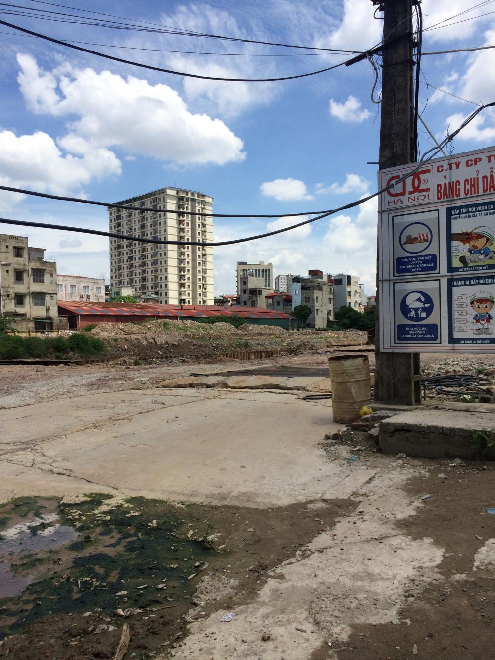 Dự án đang thi công móng hầm