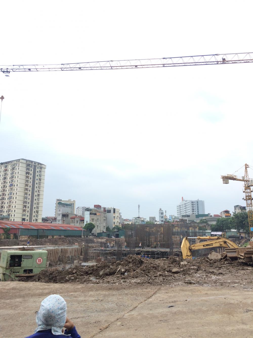 Dự án đang thi công móng hầm