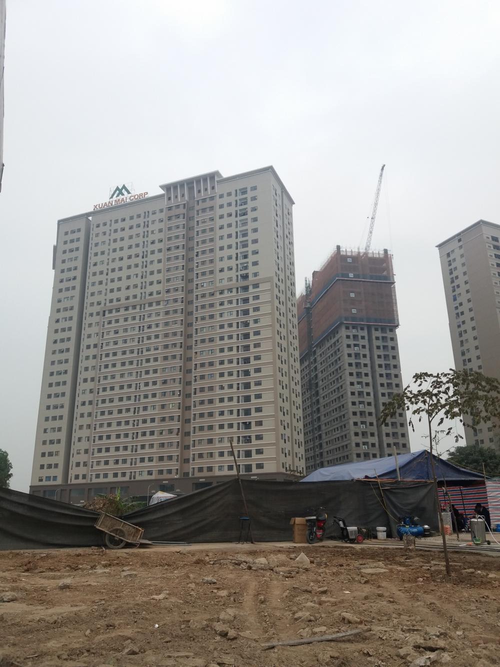 Tòa đã hoàn thiện và có người ở, tòa chuẩn bị cất nóc