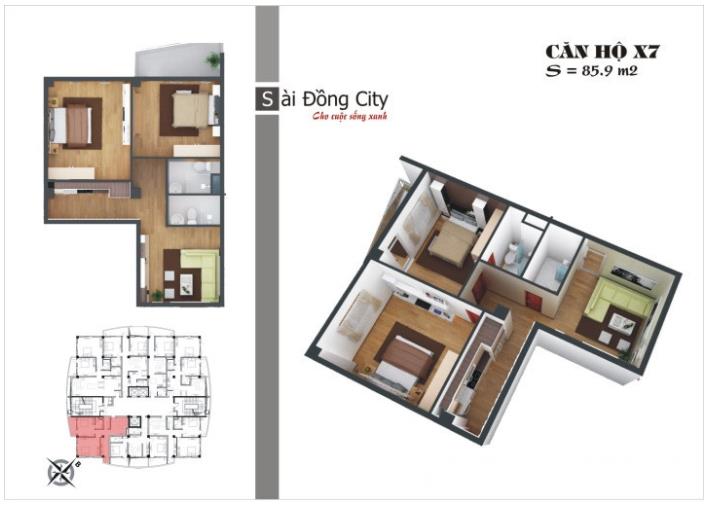 Thiết kế căn hộ X7