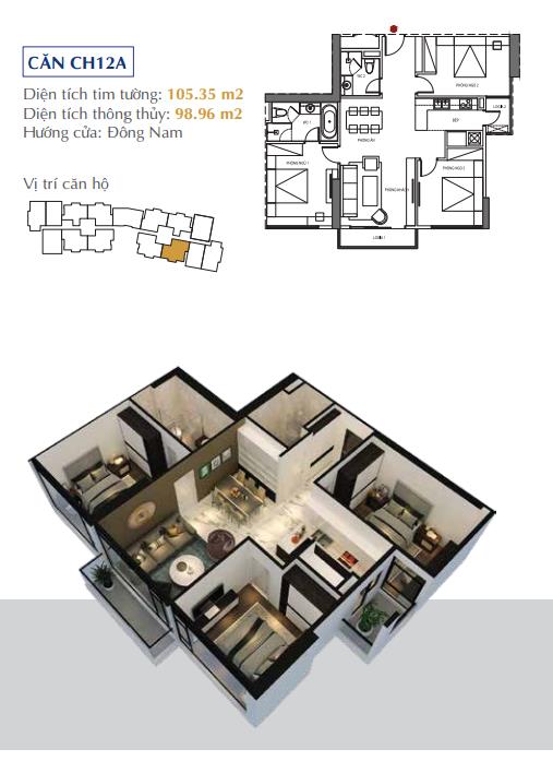 Thiết kế căn hộ 12A