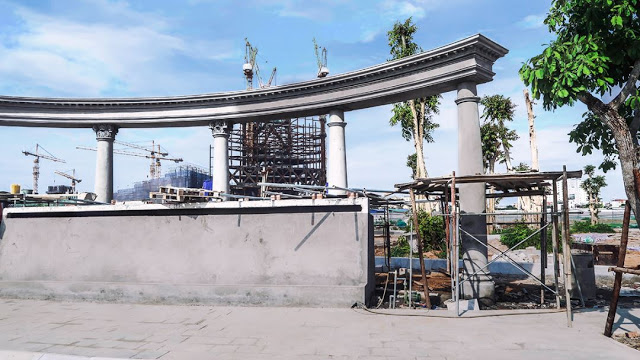 Trụ ở khu vực Vườn địa đàng