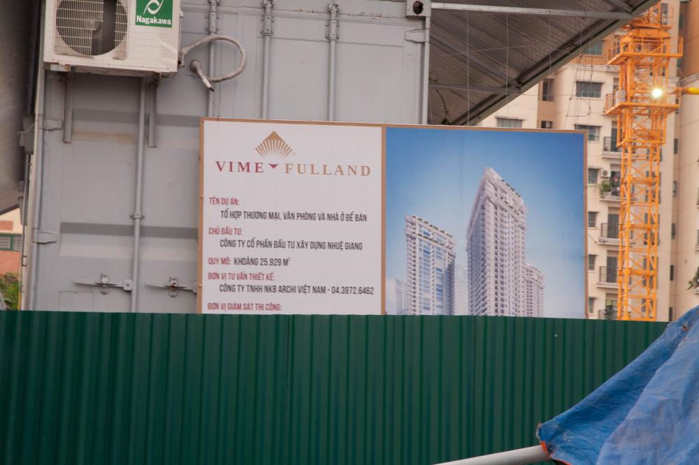 Dự án đang thi công mặt bằng và hầm