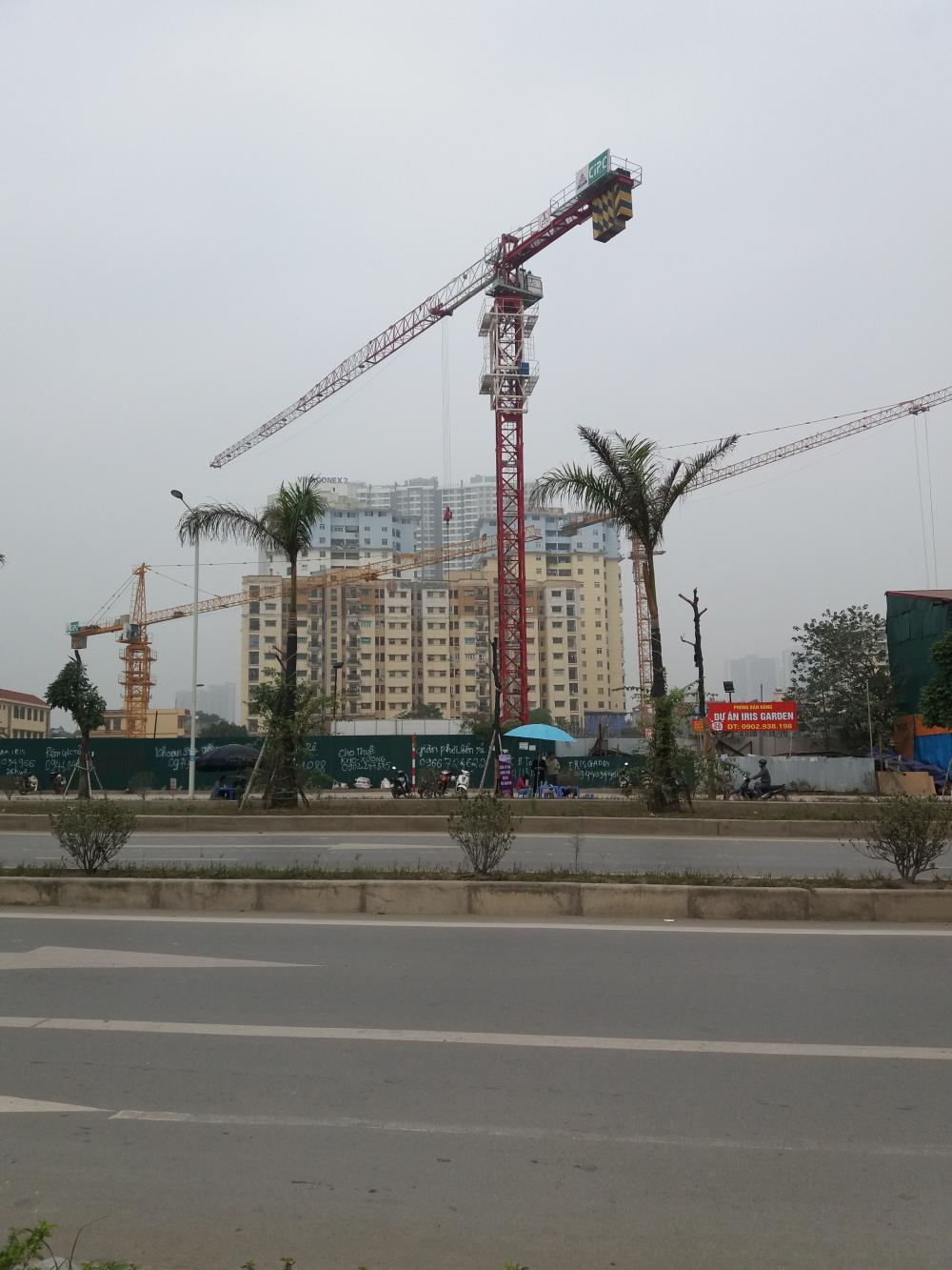 Dự án đang thi công những tầng đầu tiên