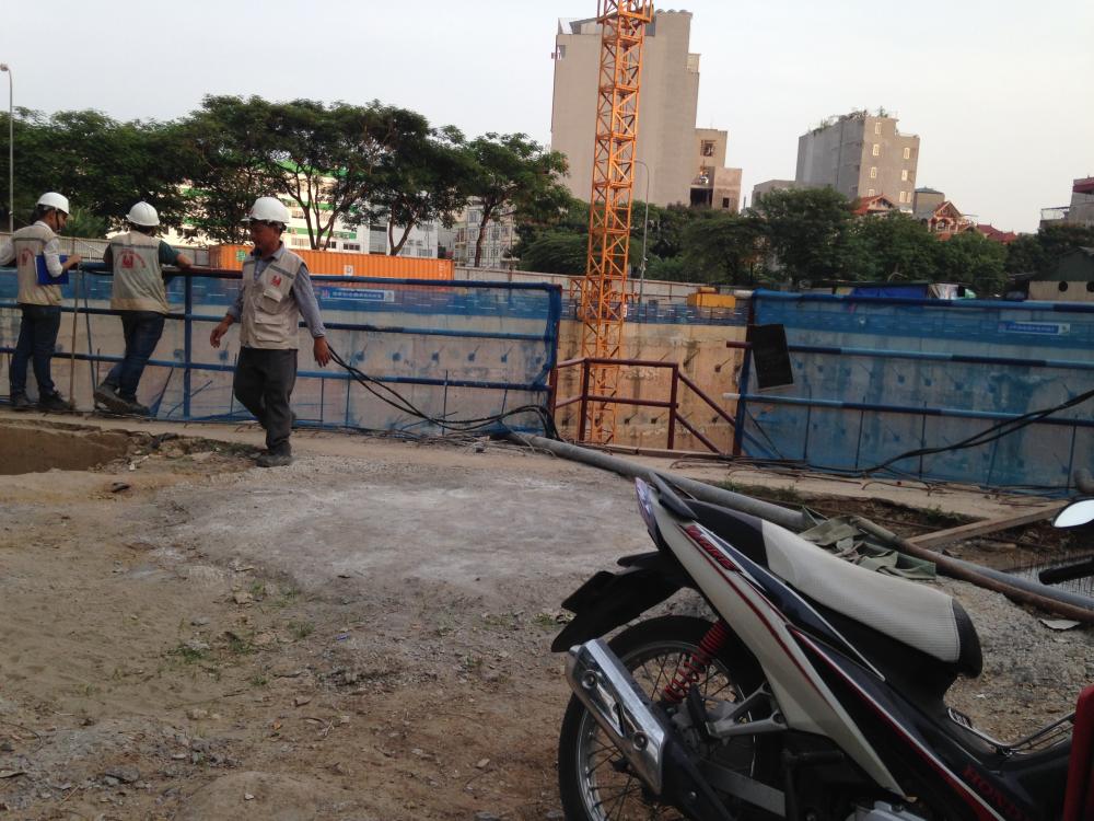 Dự án đang thi công tầng hầm 2