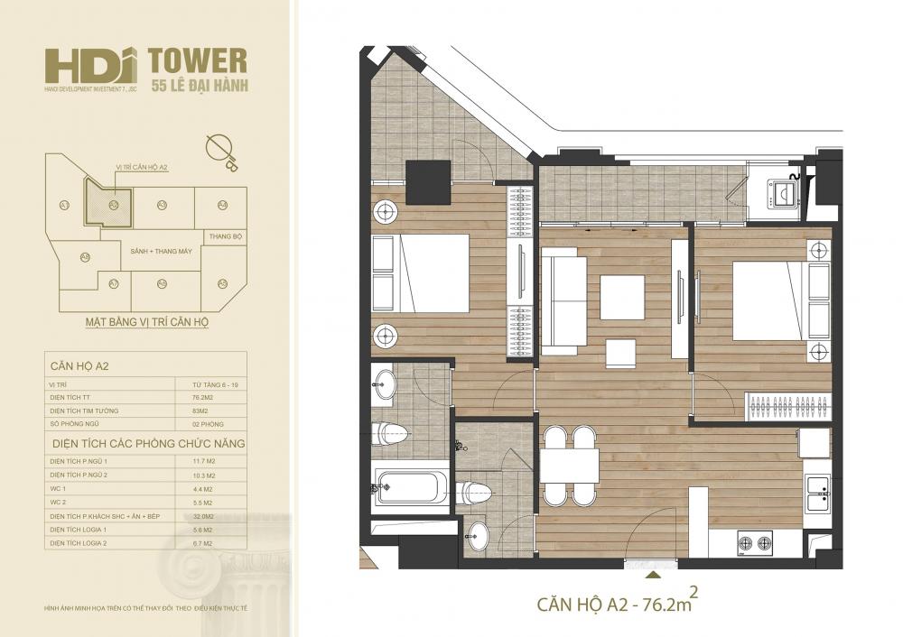 Thiết kế căn hộ A2