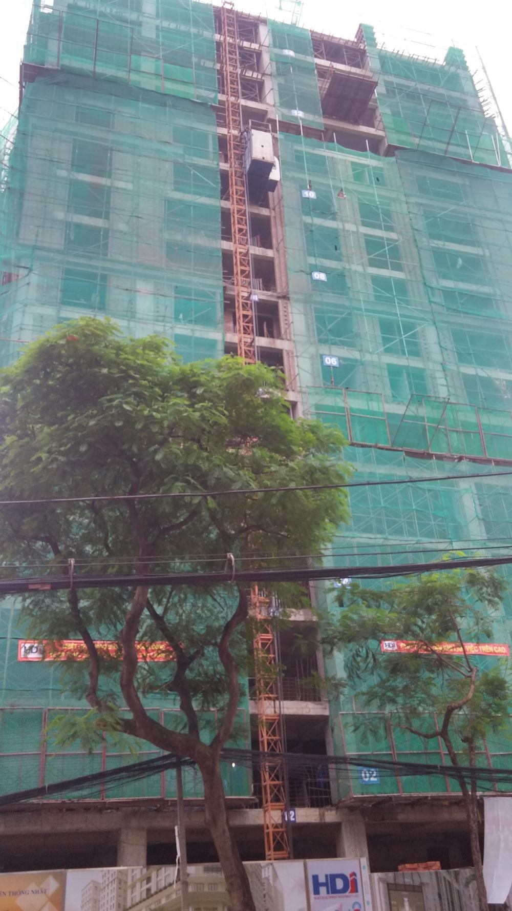 Dự án đang thi công tới mặt sàn tầng 16