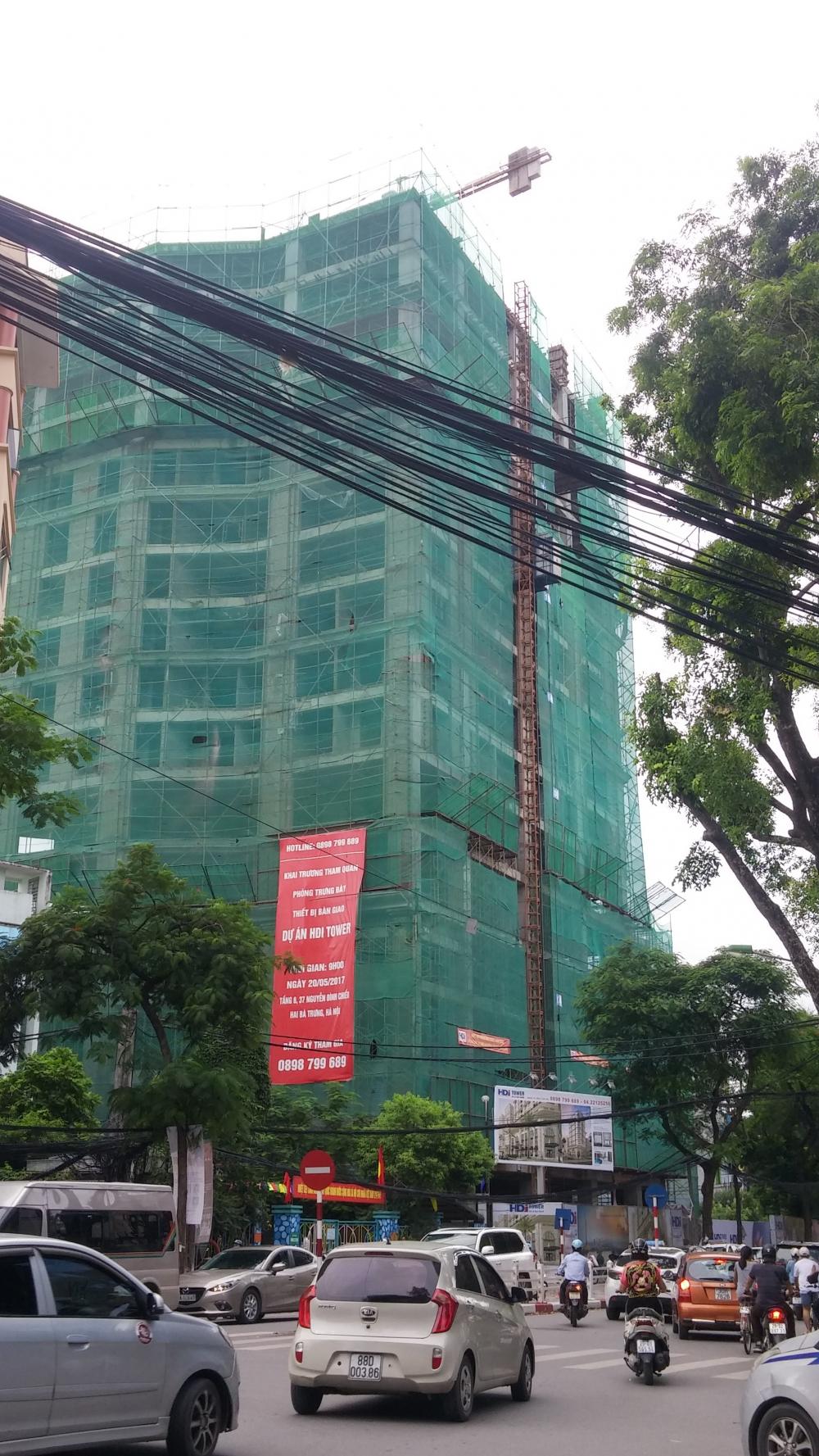 Dự án đang thi công tới mặt sàn tầng 16