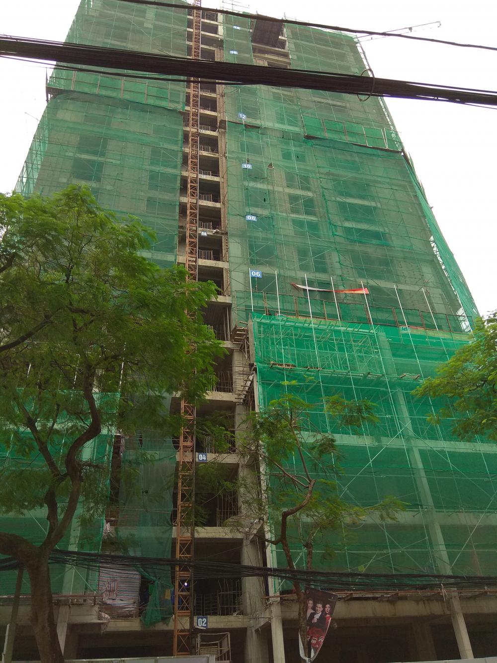 Dự án đang thi công tới mặt sàn tầng 20