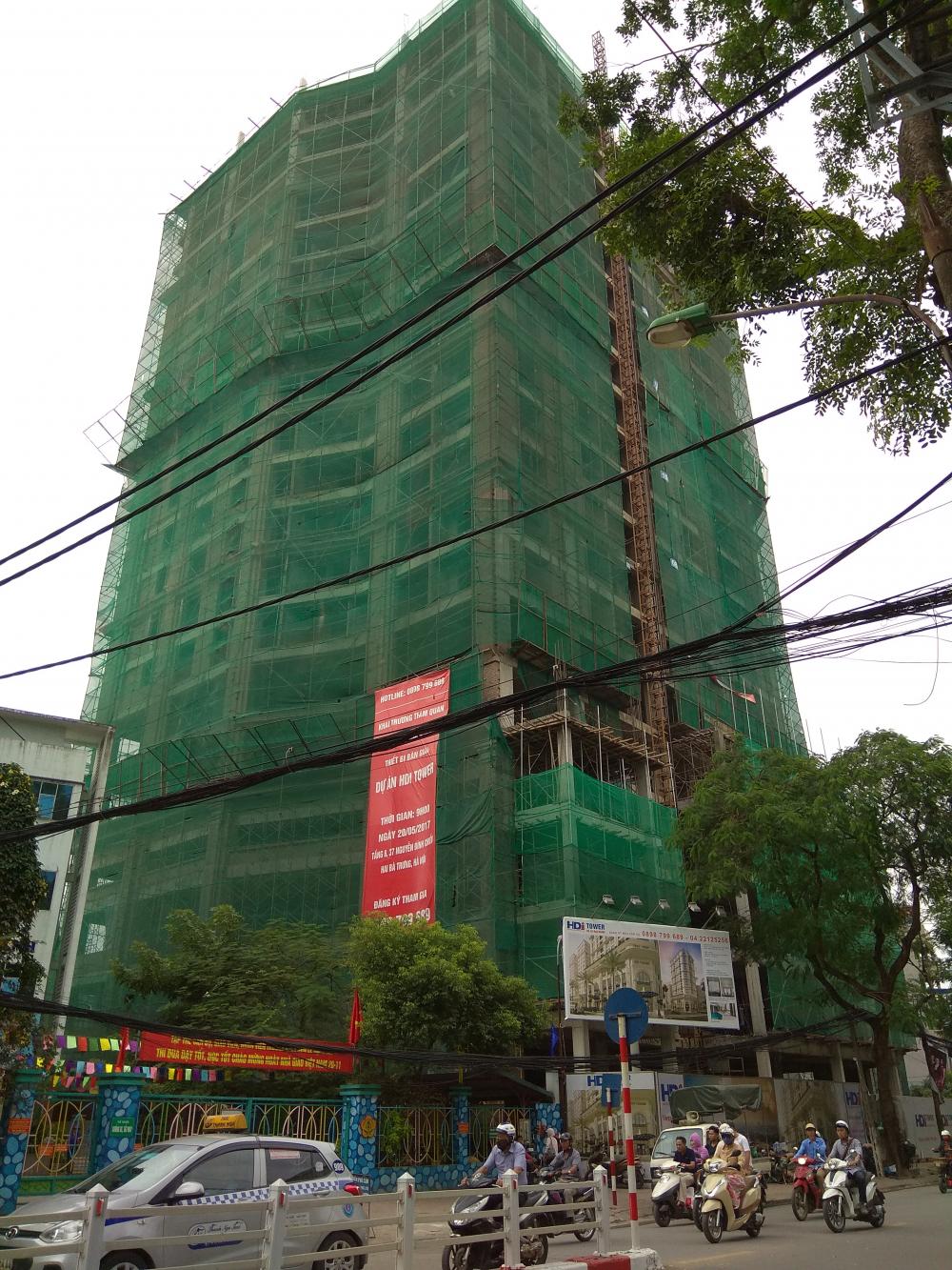 Dự án đang thi công tới mặt sàn tầng 20