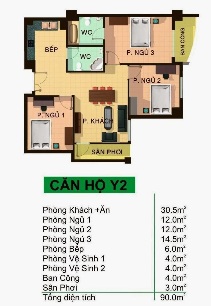 Thiết kế căn hộ Y2