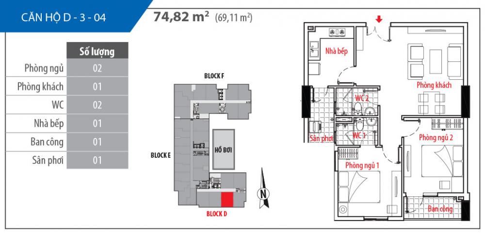 Thiết kế căn hộ D-3-04