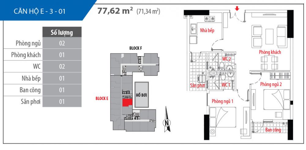 Thiết kế căn hộ E-3-01