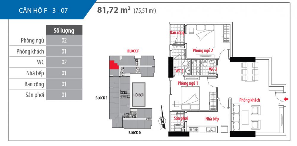 Thiết kế căn hộ F-3-07