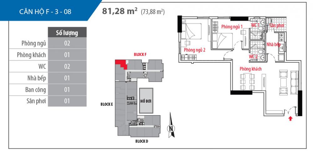 Thiết kế căn hộ F-3-08