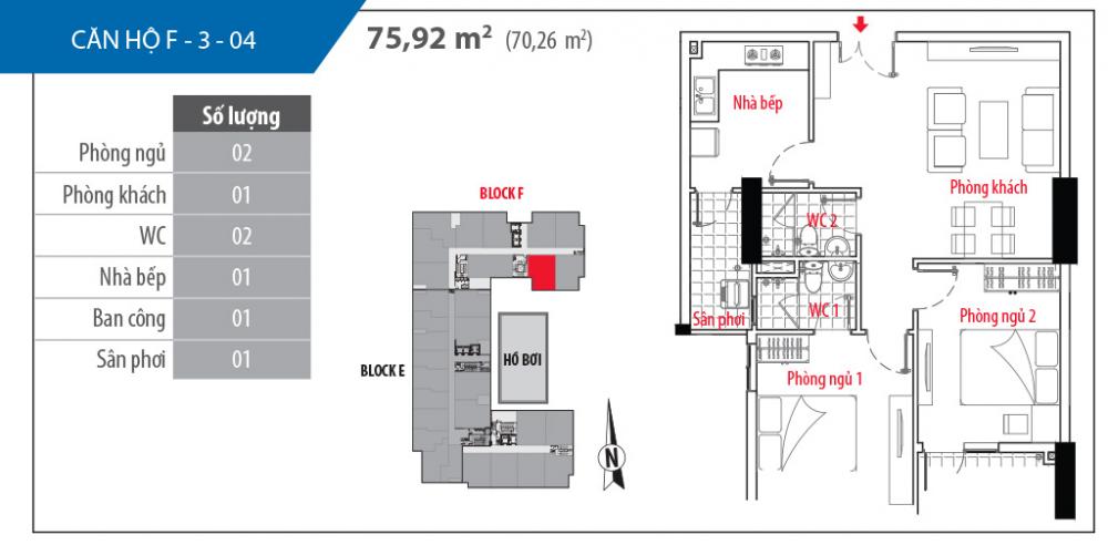 Thiết kế căn hộ F-3-04
