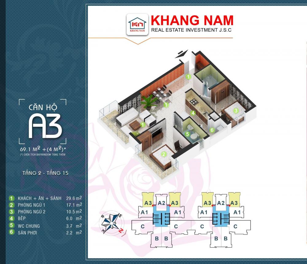 Thiết kế căn hộ A3