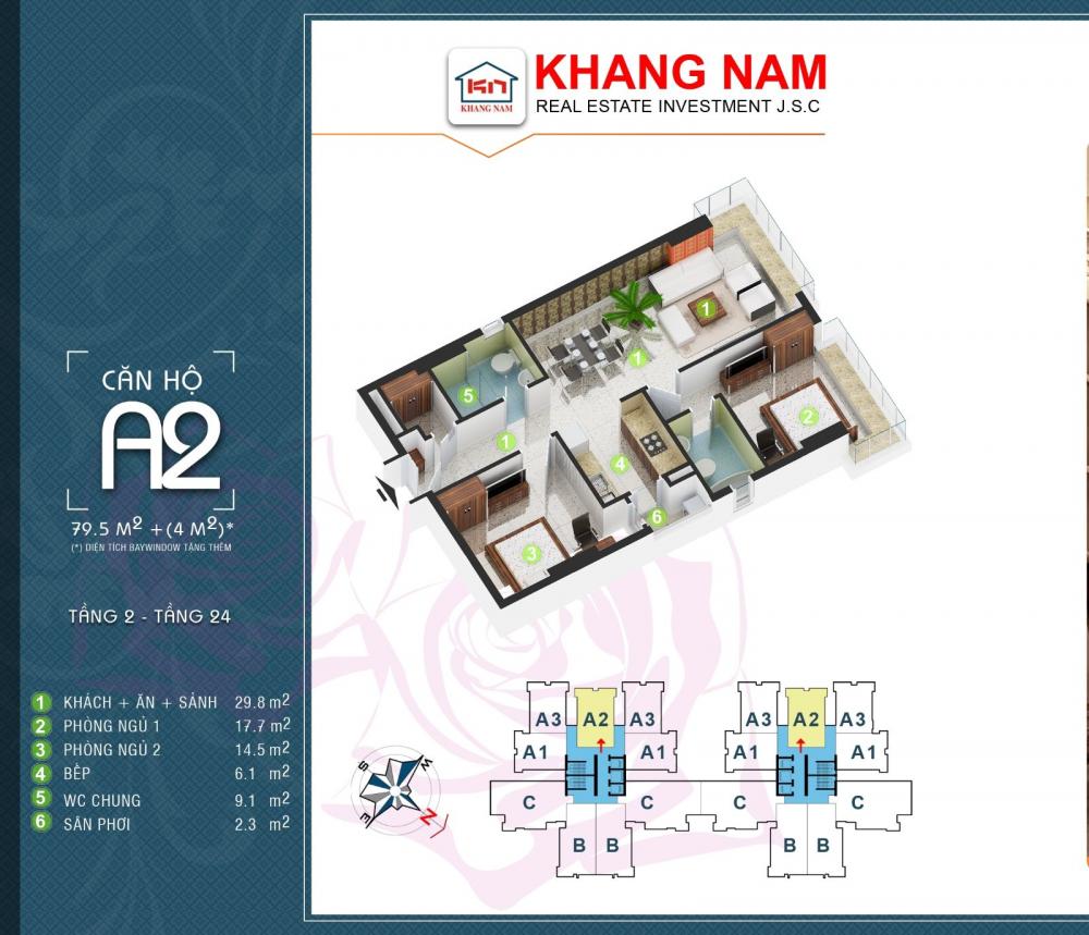 Thiết kế căn hộ A2