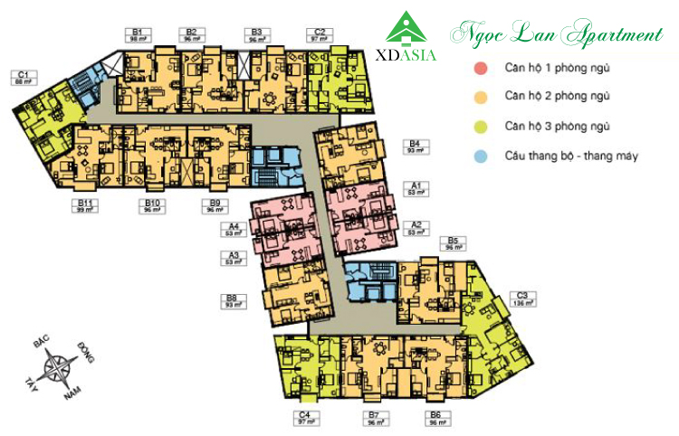 Mặt bằng tầng điển hình
