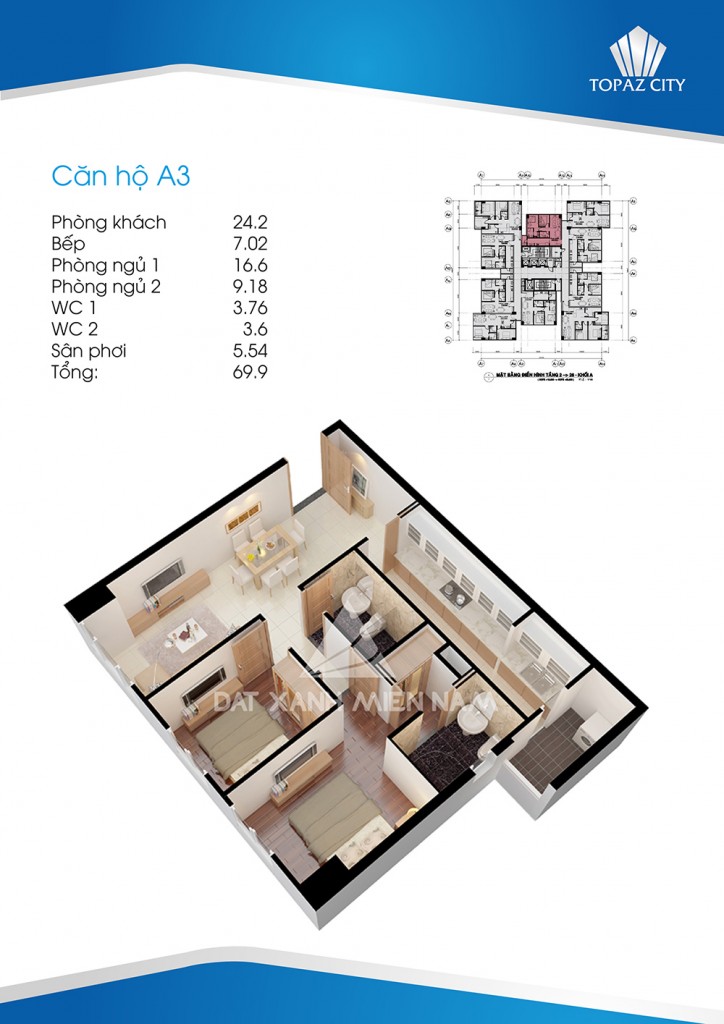 Thiết kế căn hộ A3