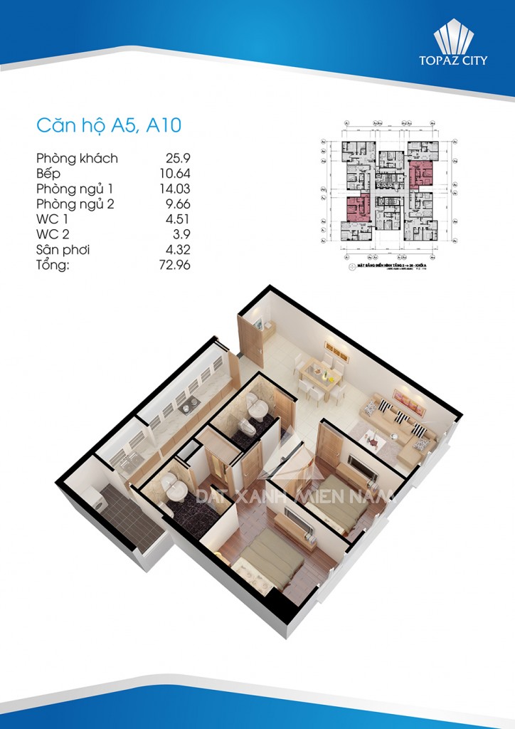 Thiết kế căn hộ A5, A10