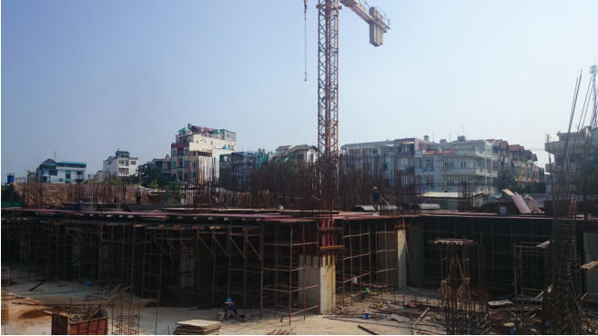 Dự án đang thi công phần thô