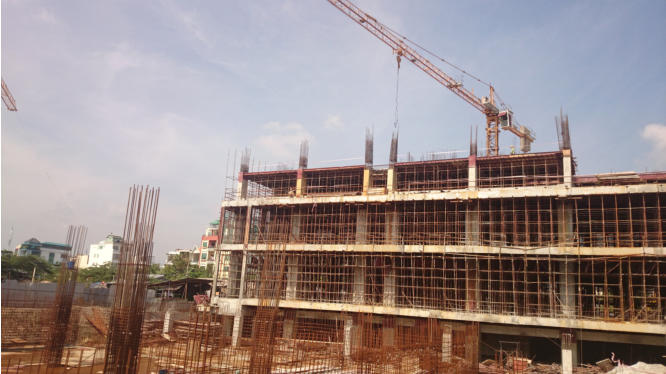 Dự án đang thi công phần thô