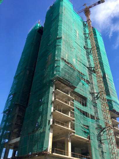 Khối (Block) A2 đã hoàn thành sàn tầng 26, dự kiến cất nóc tháng 02/2017