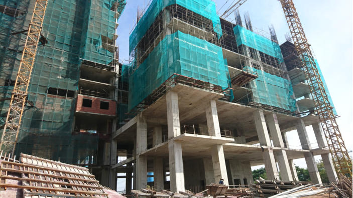 Khối (Block) A1 đã hoàn thành sàn tầng 8, dự kiến sàn tầng 10 trong tháng 4/2017