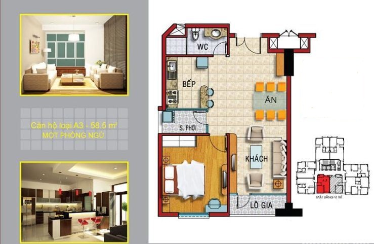 Thiết kế căn hộ A3