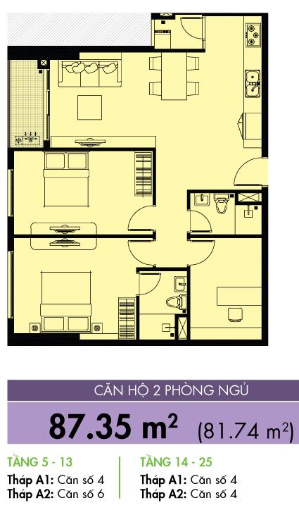 Thiết kế căn hộ 4-4