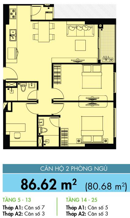 Thiết kế căn hộ 5-3