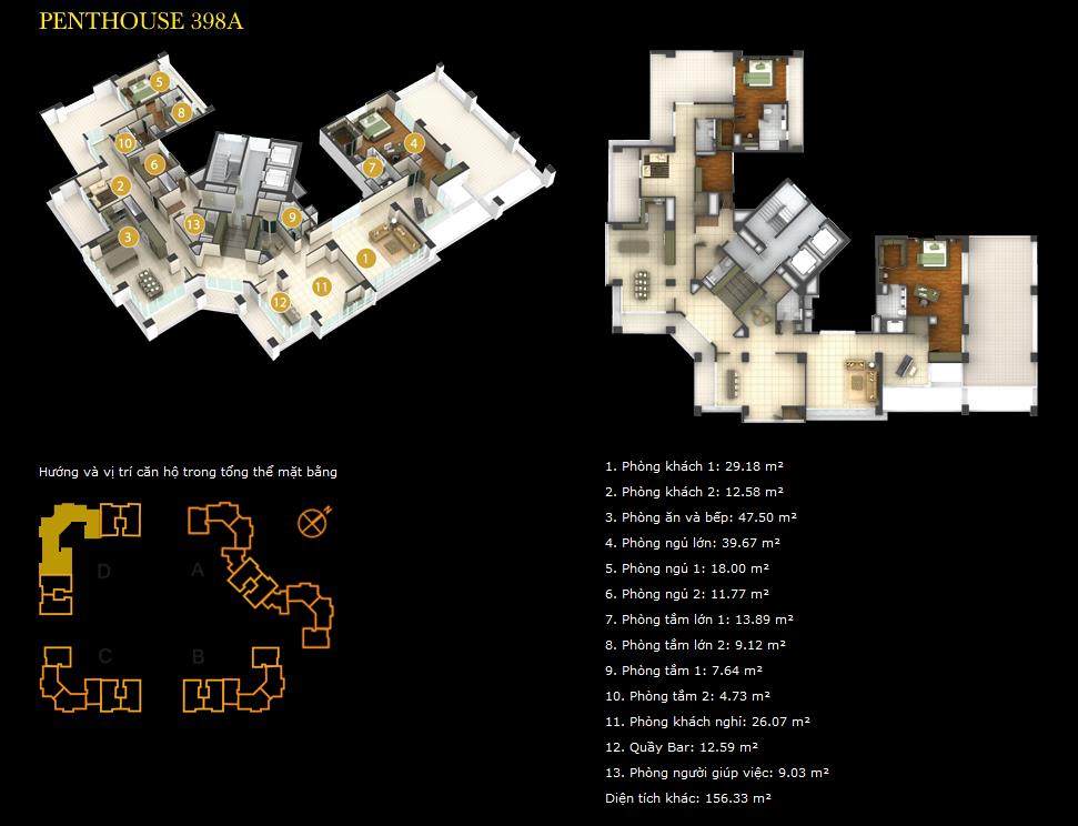 Thiết kế căn hộ pethouse 384A