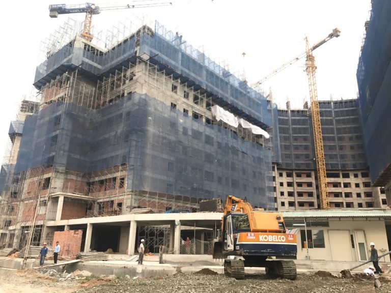 Tiến độ thi công Block D-E-F-G-H-I